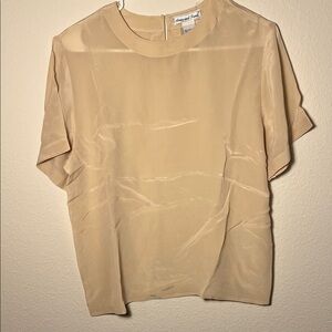 Anna And Frank 100% Silk Gold Blouse